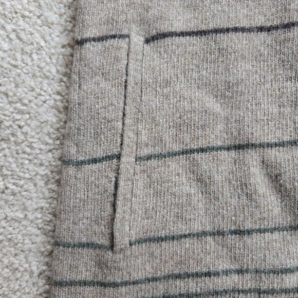 Toad & Co Heartfelt Hoodie Wool Striped Brown, Tan, Green - Picture 8 of 10
